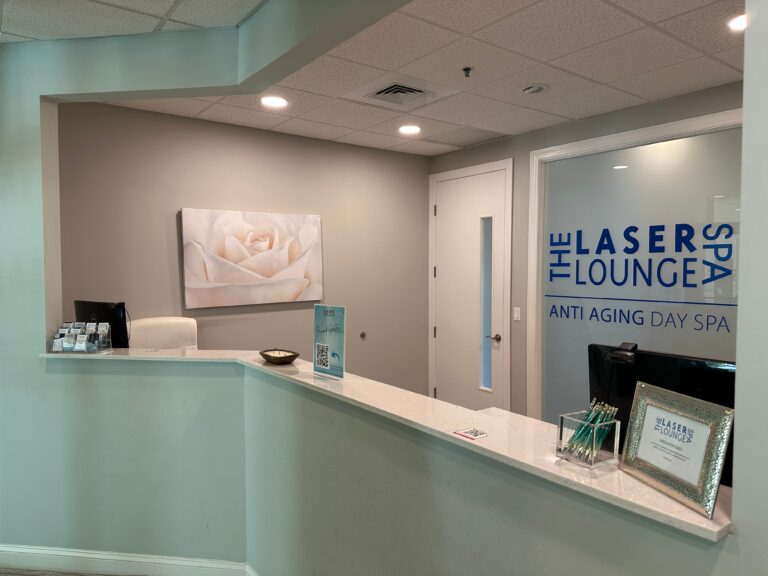 Reception of laser lounge spa